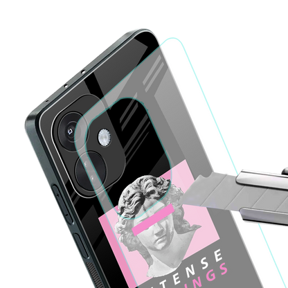 intense feelings back phone cover | glass case for oneplus nord ce 3