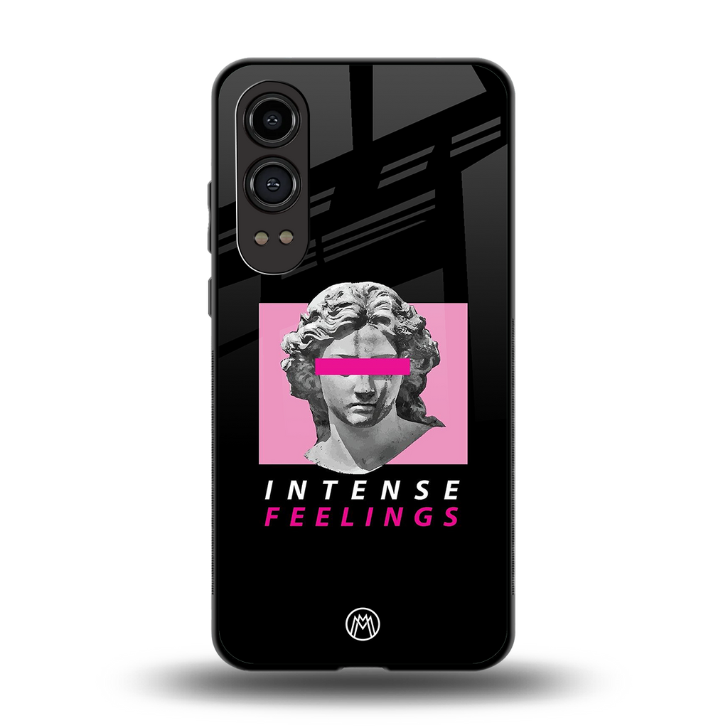 intense feelings back phone cover | glass case for oneplus nord ce 4 lite