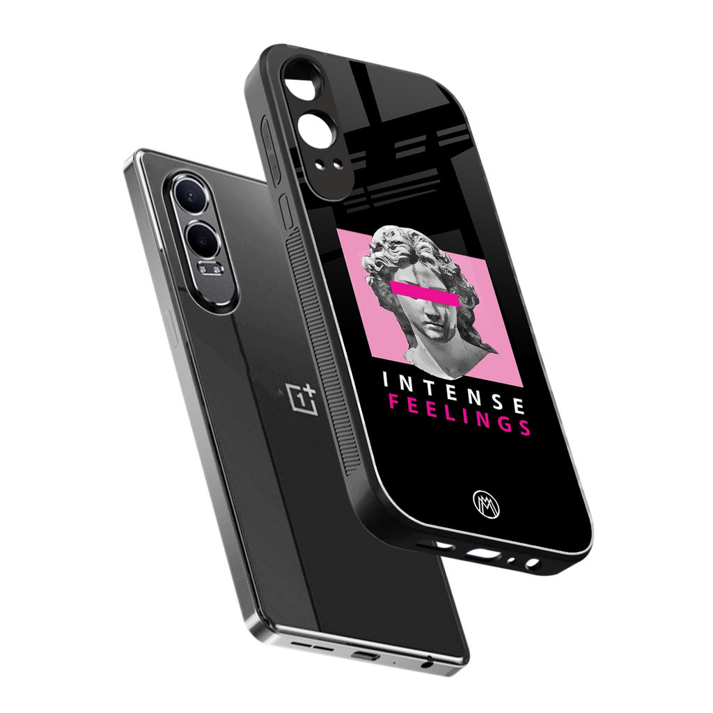 intense feelings back phone cover | glass case for oneplus nord ce 4 lite