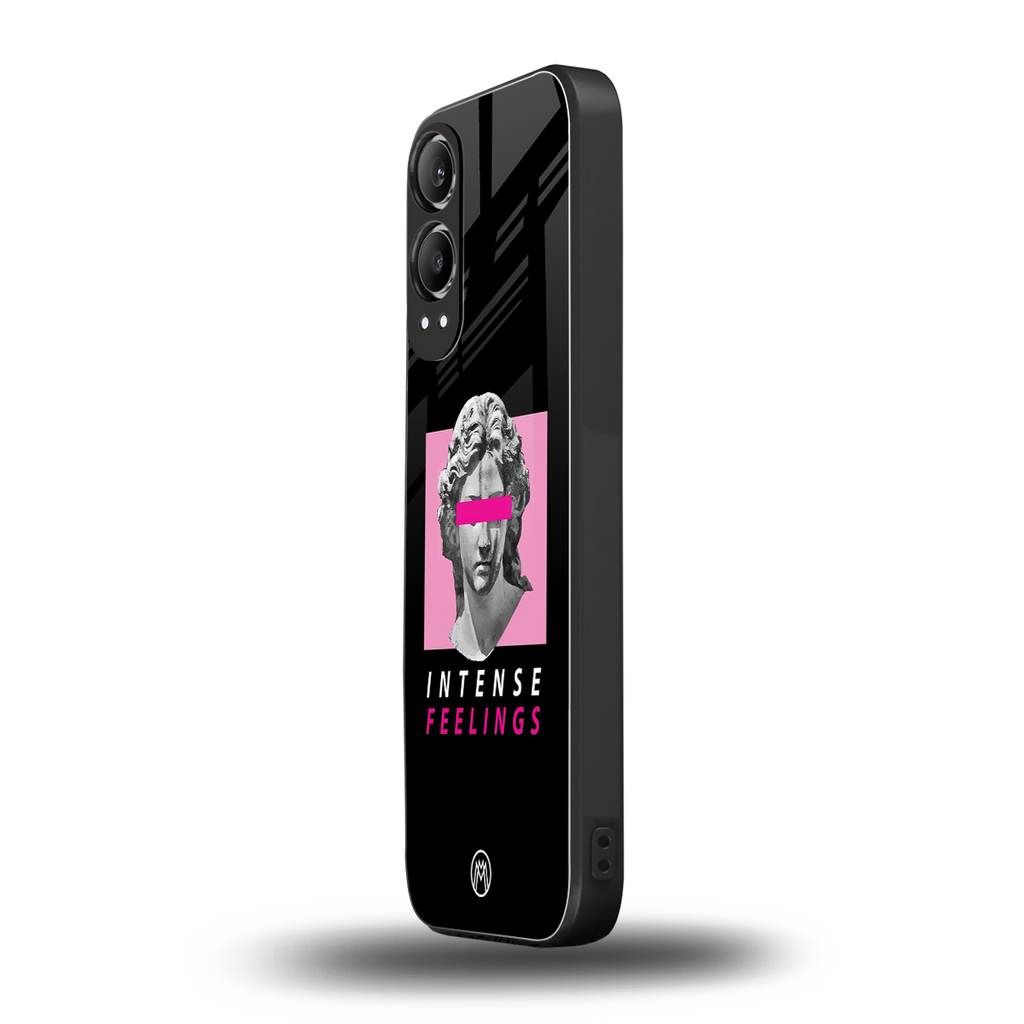intense feelings back phone cover | glass case for oneplus nord ce 4 lite
