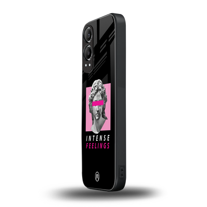 intense feelings back phone cover | glass case for oneplus nord ce 4 lite