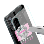 intense feelings back phone cover | glass case for oneplus nord ce 4 lite