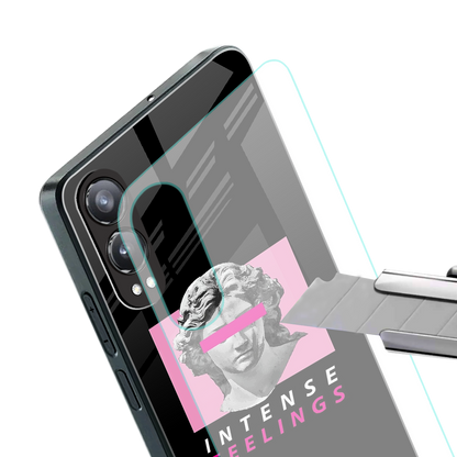 intense feelings back phone cover | glass case for oneplus nord ce 4 lite