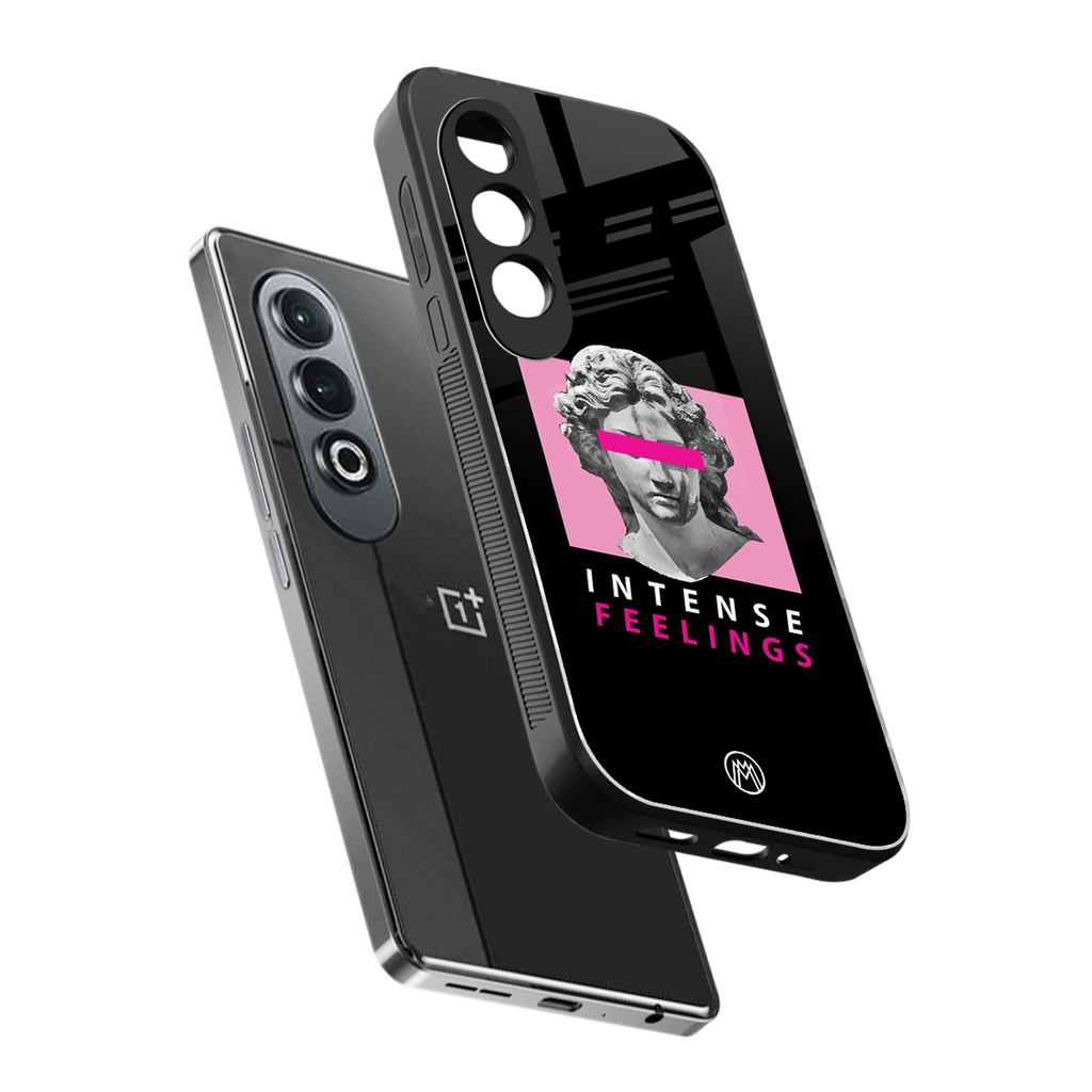 intense feelings back phone cover | glass case for oneplus nord ce 4