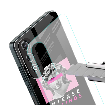 intense feelings back phone cover | glass case for oneplus nord ce 4