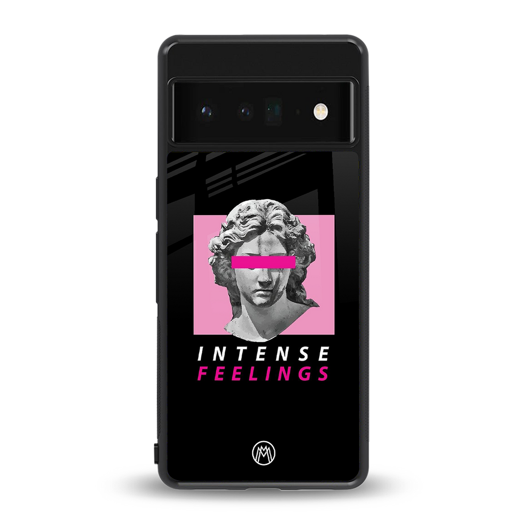 intense feelings back phone cover | glass case for google pixel 6 pro