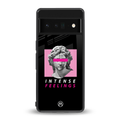 intense feelings back phone cover | glass case for google pixel 6 pro