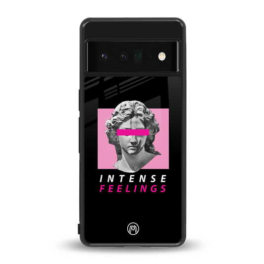 intense feelings back phone cover | glass case for google pixel 6 pro