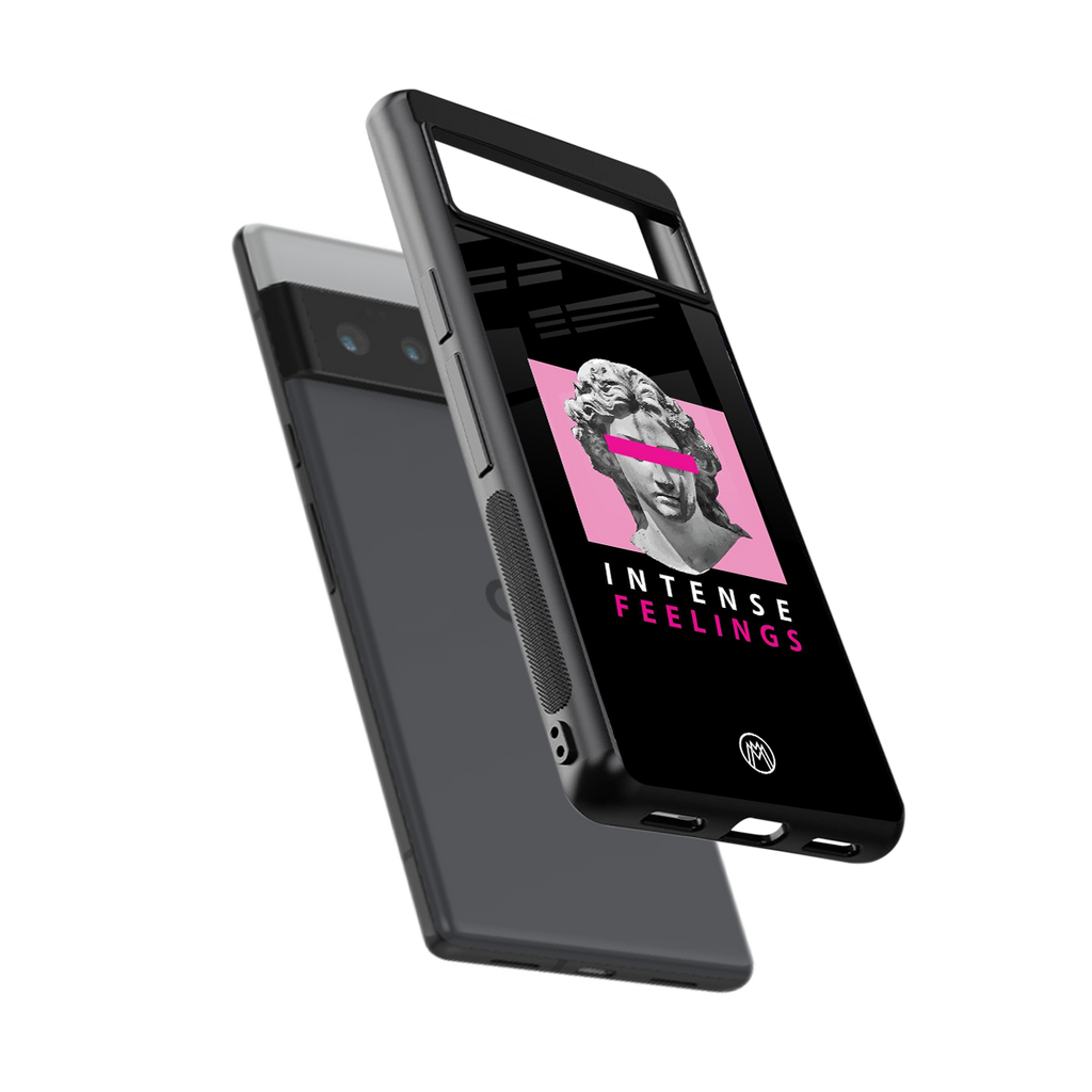 intense feelings back phone cover | glass case for google pixel 6 pro