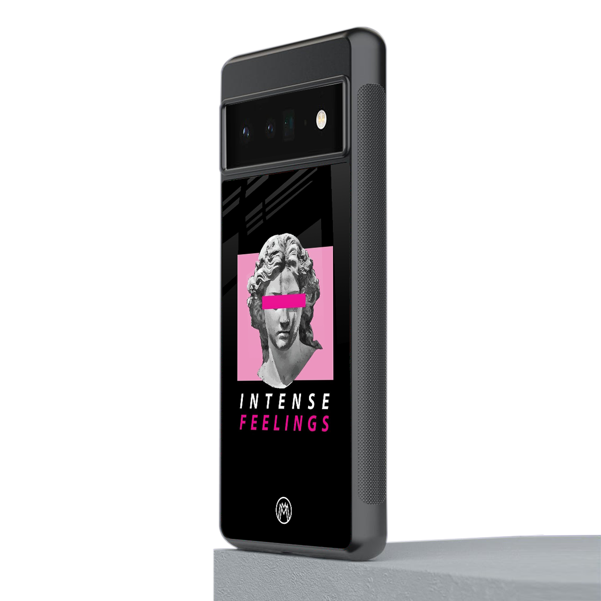 intense feelings back phone cover | glass case for google pixel 6 pro
