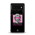 intense feelings back phone cover | glass case for google pixel 6