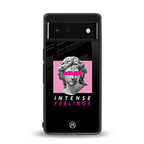 intense feelings back phone cover | glass case for google pixel 6