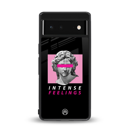 intense feelings back phone cover | glass case for google pixel 6