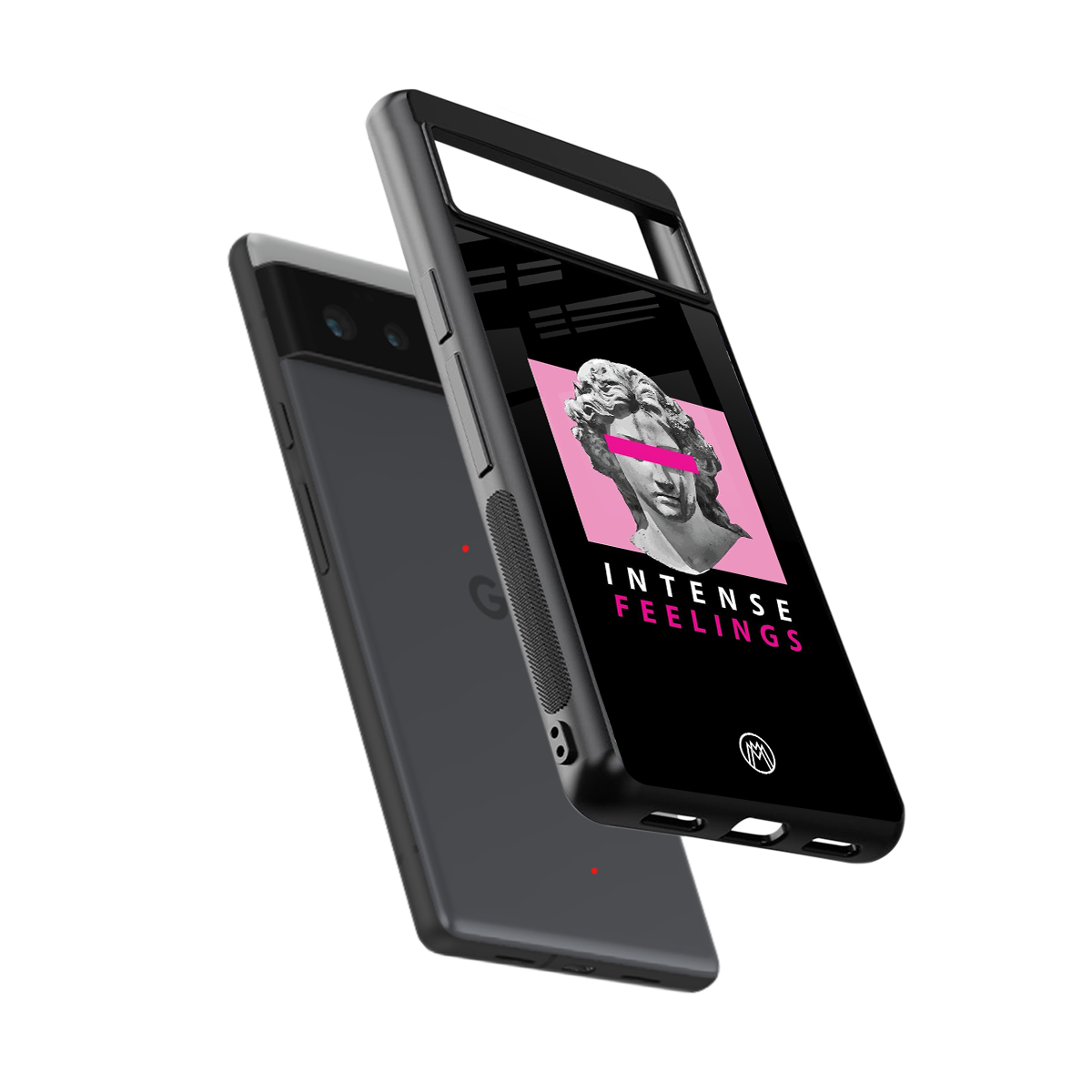 intense feelings back phone cover | glass case for google pixel 6