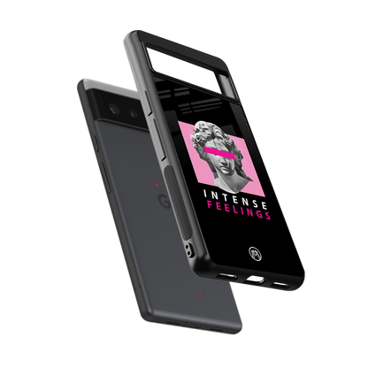 intense feelings back phone cover | glass case for Google Pixel 6A