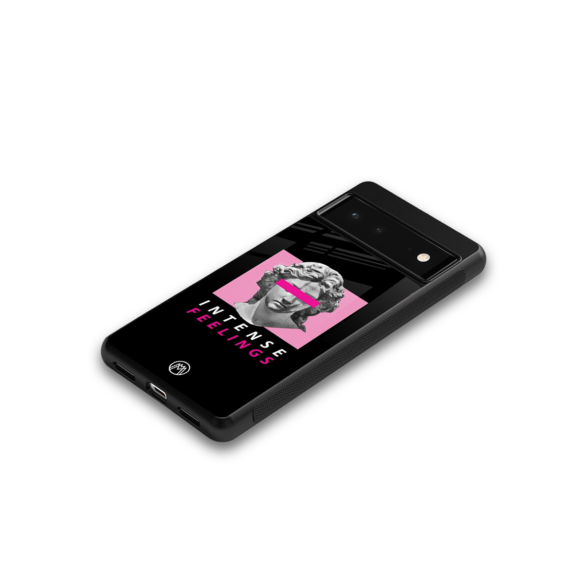 intense feelings back phone cover | glass case for google pixel 6
