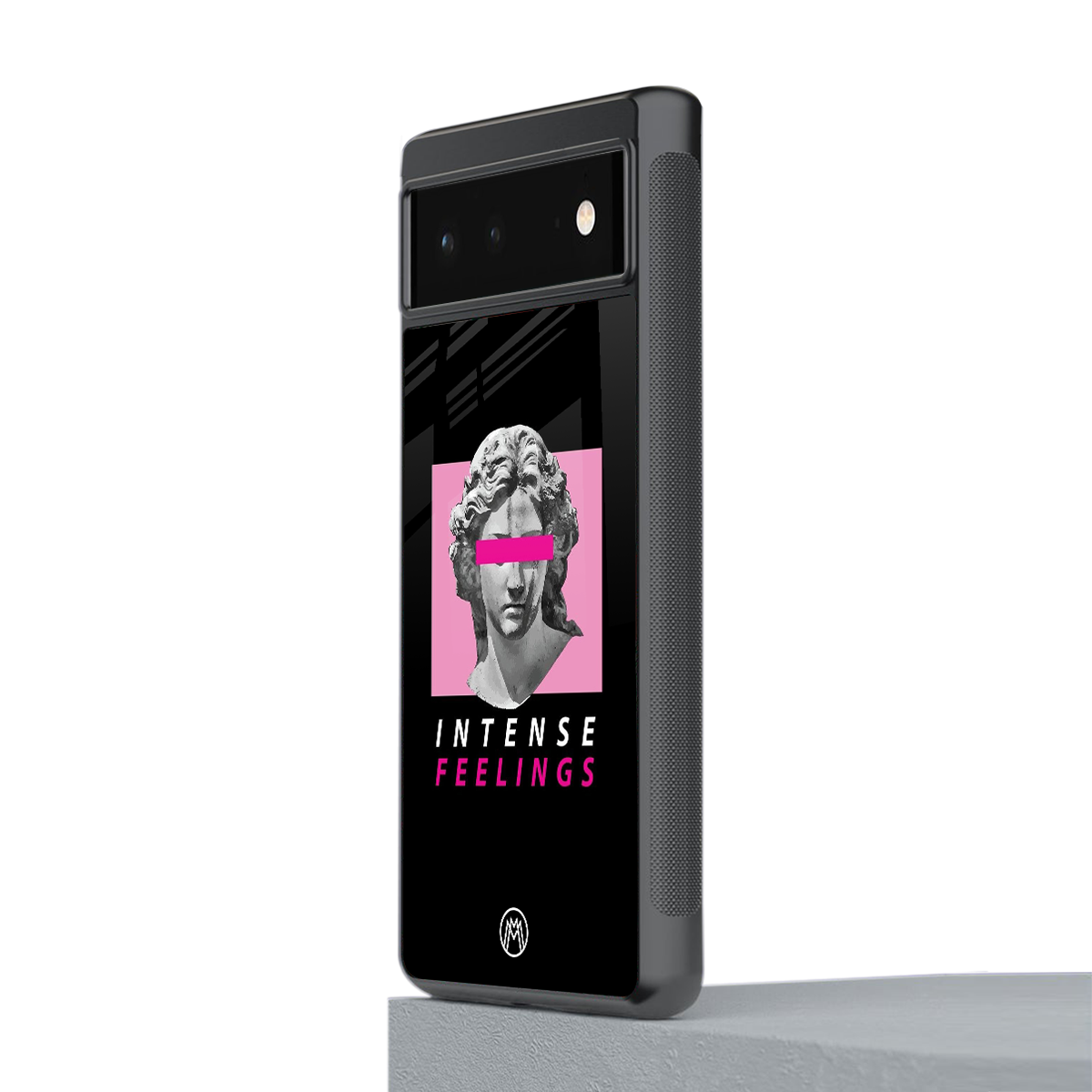 intense feelings back phone cover | glass case for google pixel 6