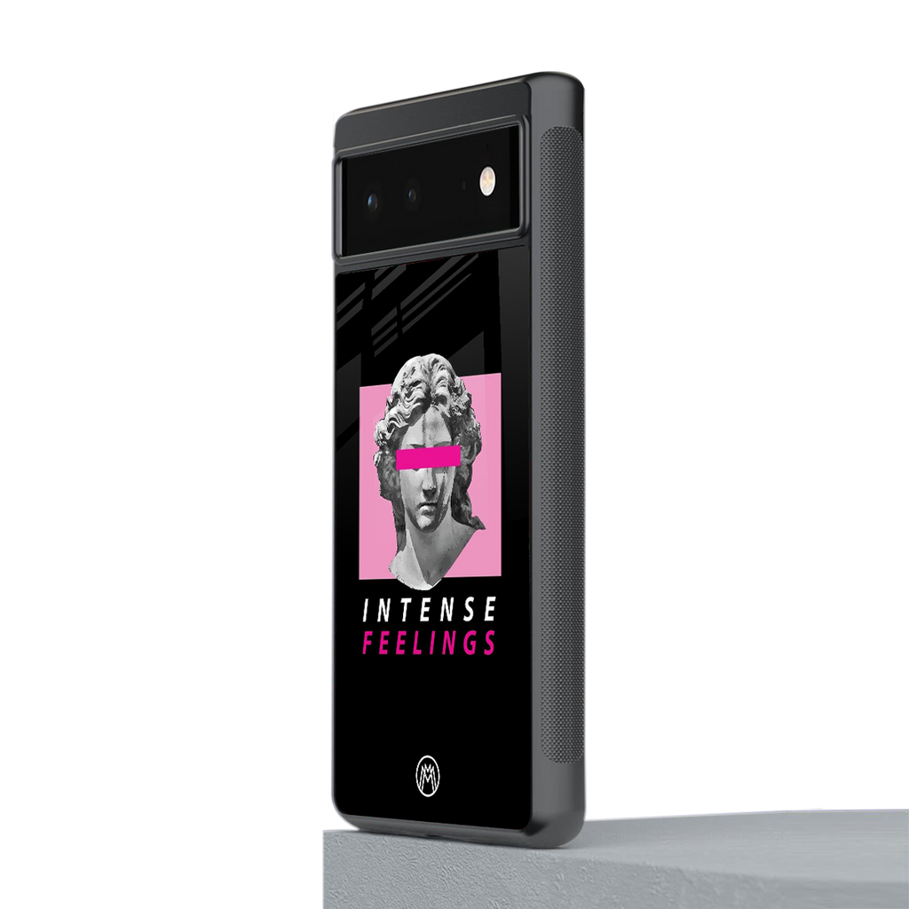 intense feelings back phone cover | glass case for Google Pixel 6A