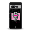 intense feelings back phone cover | glass case for google pixel 7 pro