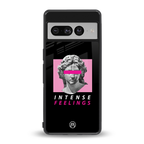 intense feelings back phone cover | glass case for google pixel 7 pro