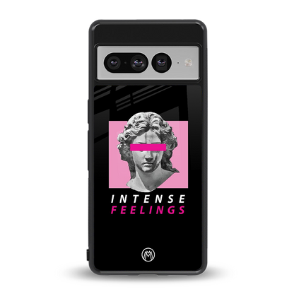 intense feelings back phone cover | glass case for google pixel 7 pro
