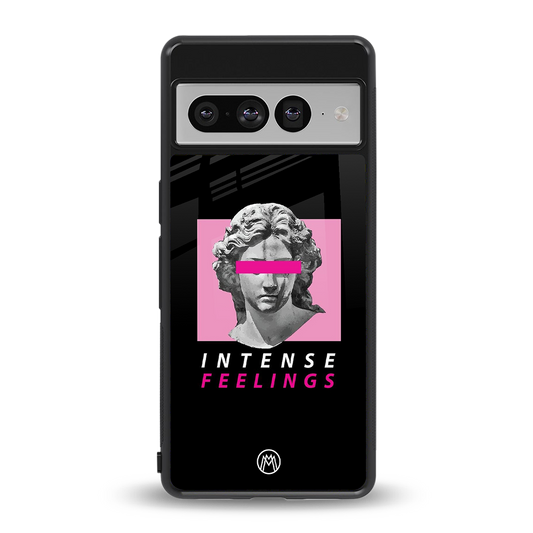 intense feelings back phone cover | glass case for google pixel 7 pro