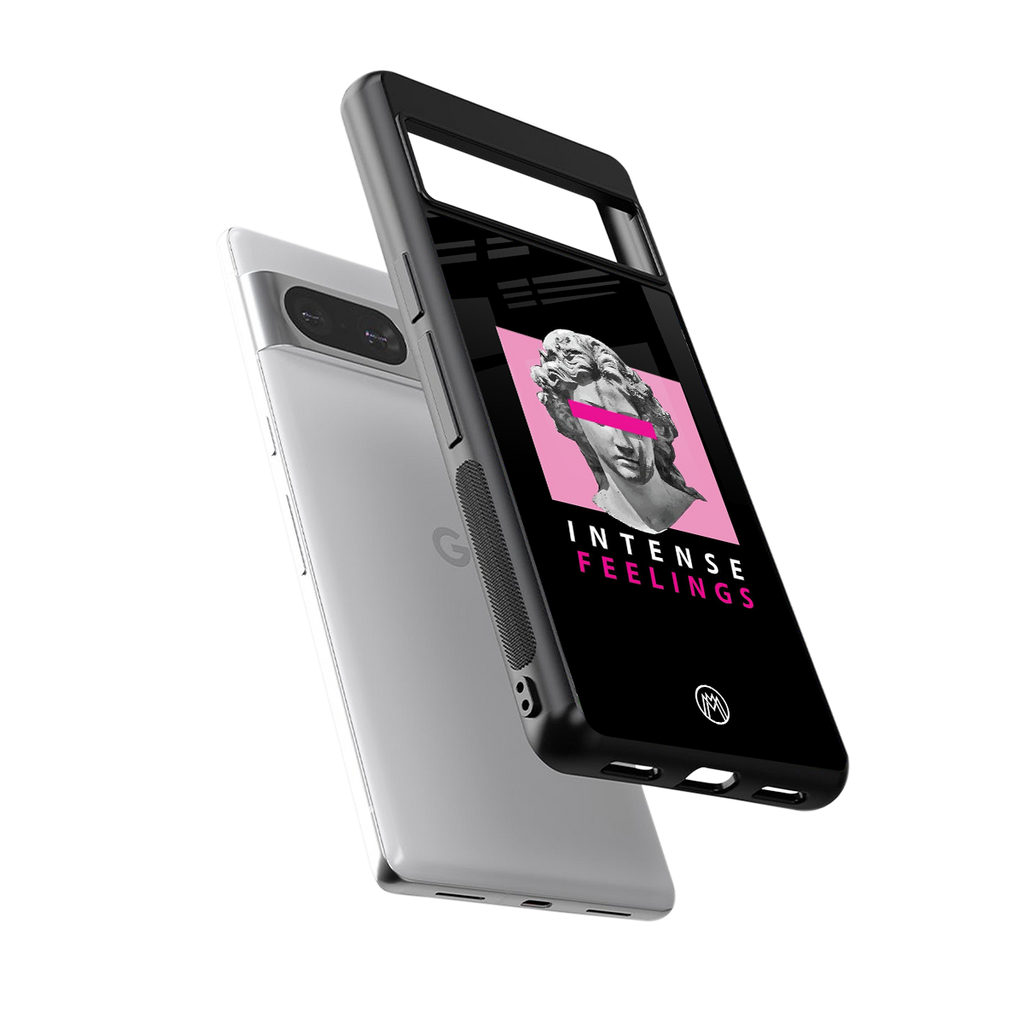 intense feelings back phone cover | glass case for Google Pixel 8
