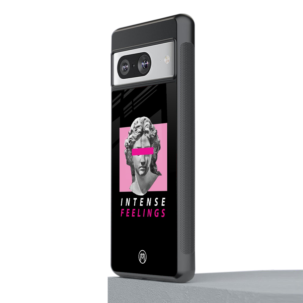 intense feelings back phone cover | glass case for Google Pixel 8