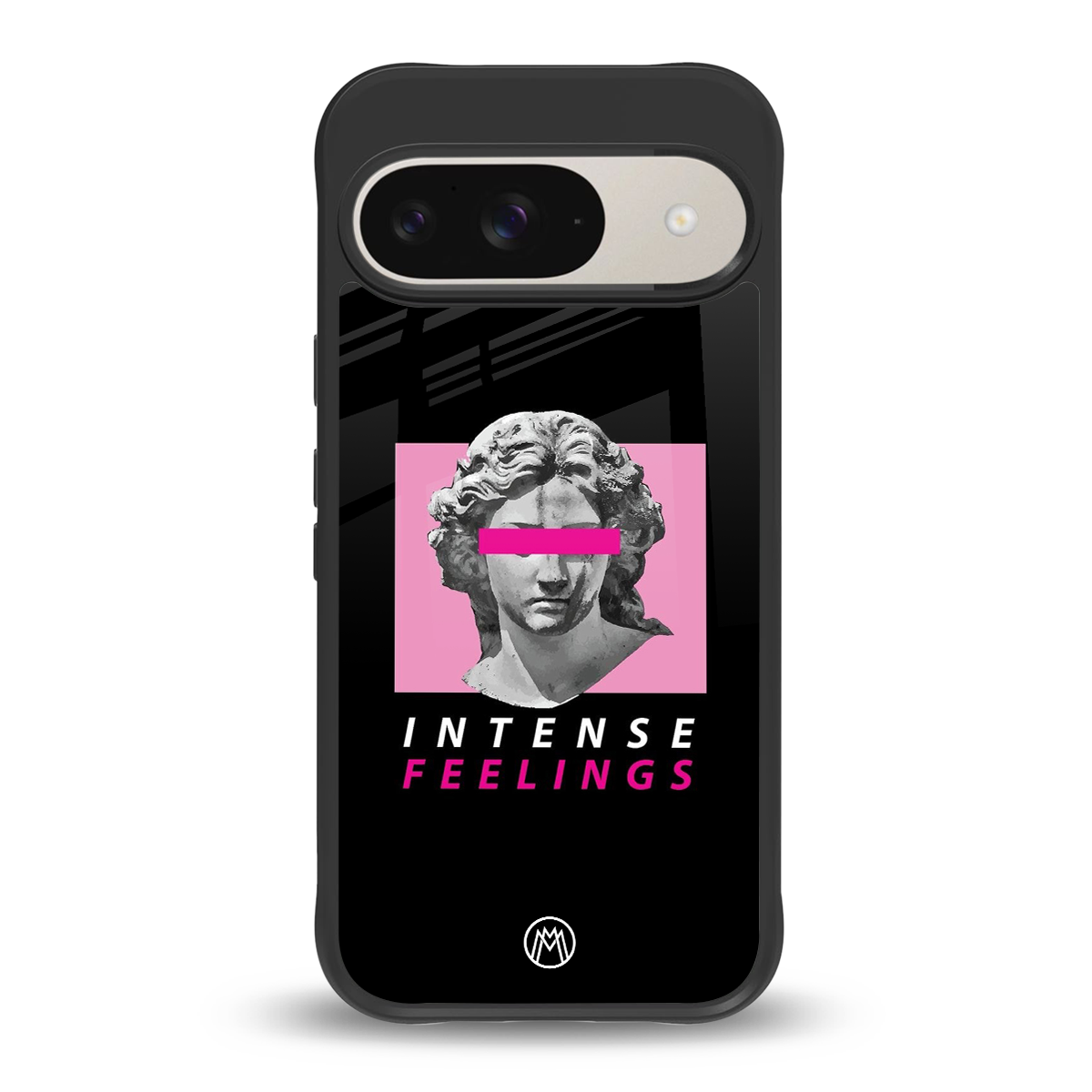 intense feelings back phone cover | glass case for google pixel 9