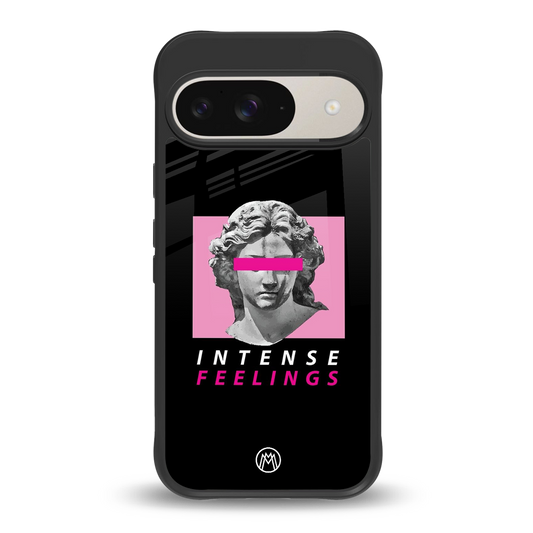 intense feelings back phone cover | glass case for google pixel 9