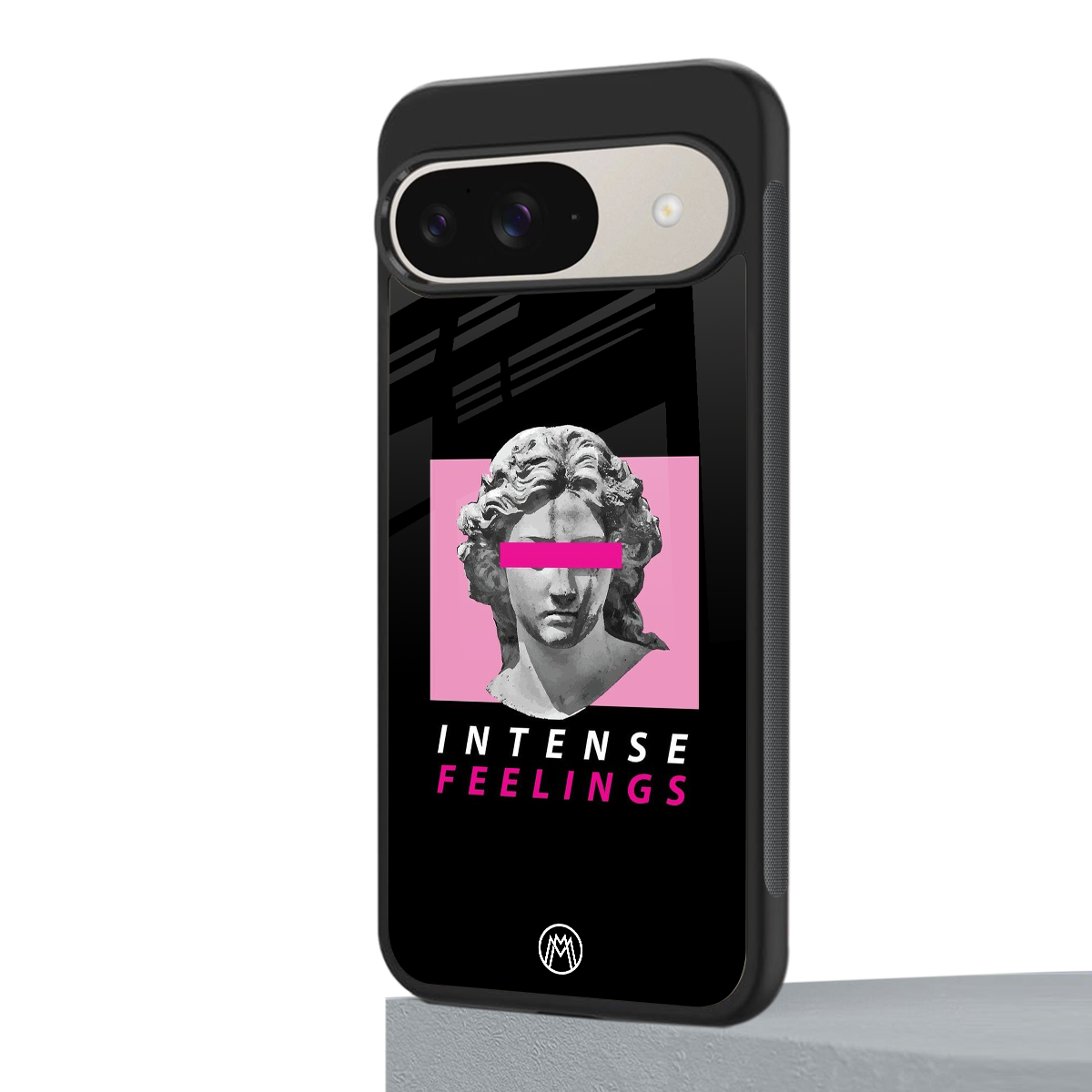 intense feelings back phone cover | glass case for google pixel 9