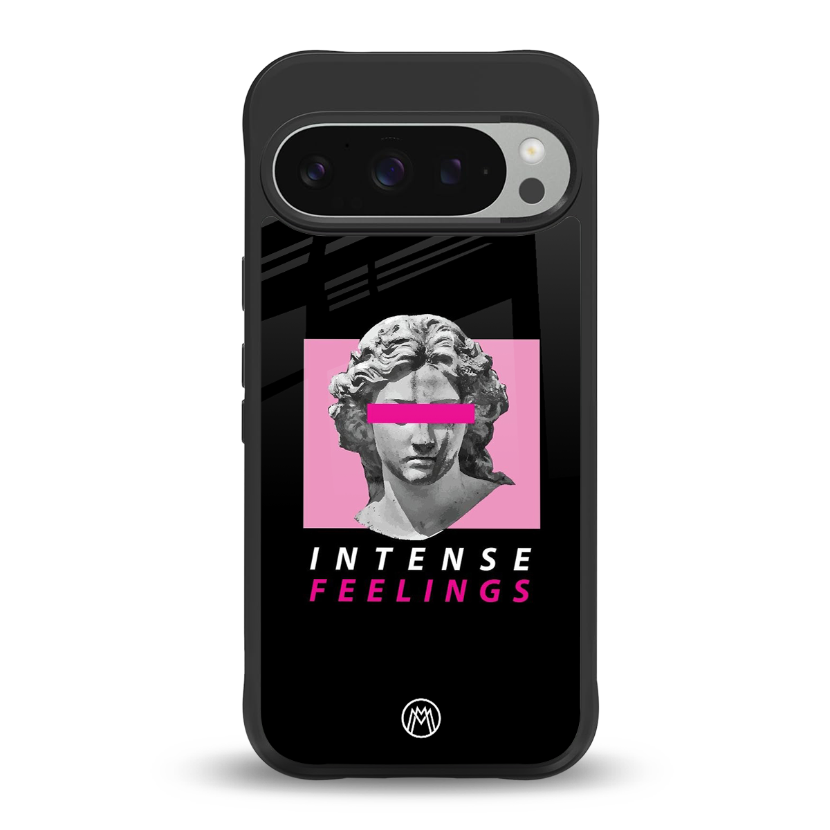 intense feelings back phone cover | glass case for google pixel 9 pro xl