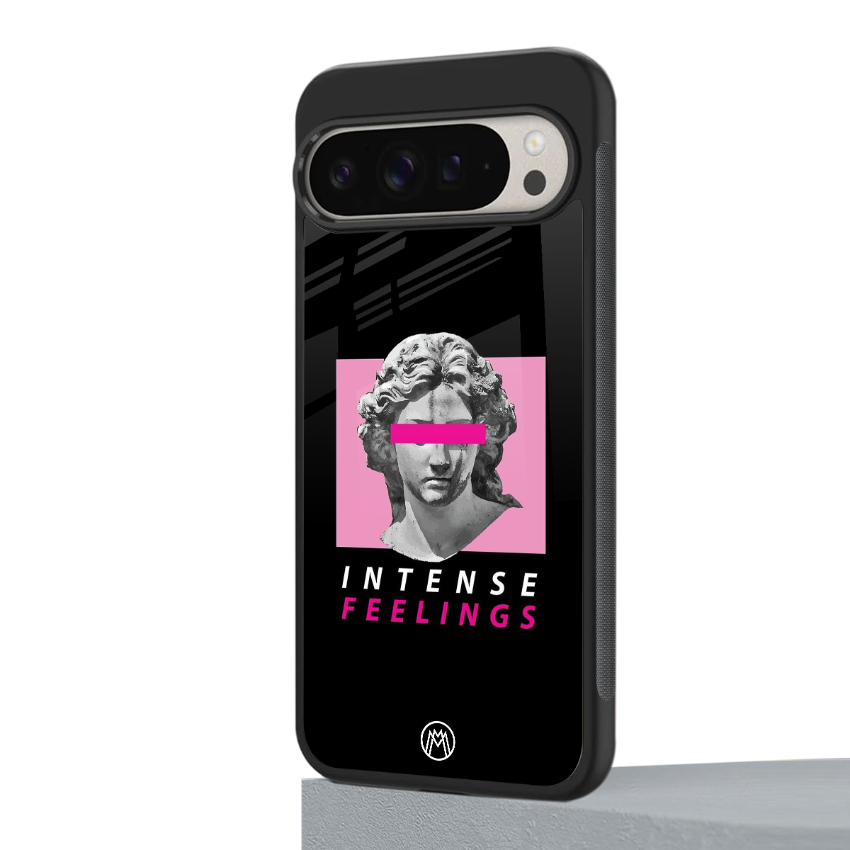 intense feelings back phone cover | glass case for google pixel 9 pro xl