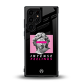 intense feelings back phone cover | glass case for samsung galaxy s23 ultra