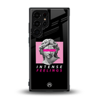 intense feelings back phone cover | glass case for samsung galaxy s23 ultra