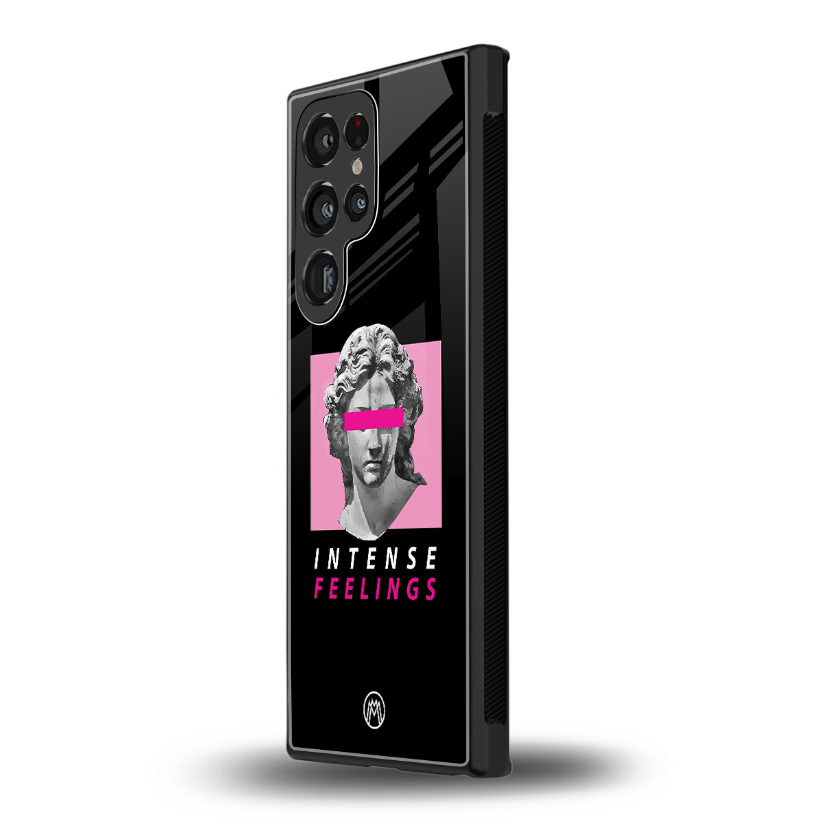 intense feelings back phone cover | glass case for samsung galaxy s23 ultra
