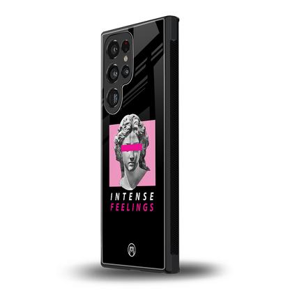 intense feelings back phone cover | glass case for samsung galaxy s23 ultra