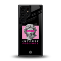 intense feelings back phone cover | glass case for samsung galaxy s25 ultra