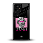 intense feelings back phone cover | glass case for samsung galaxy s25 ultra