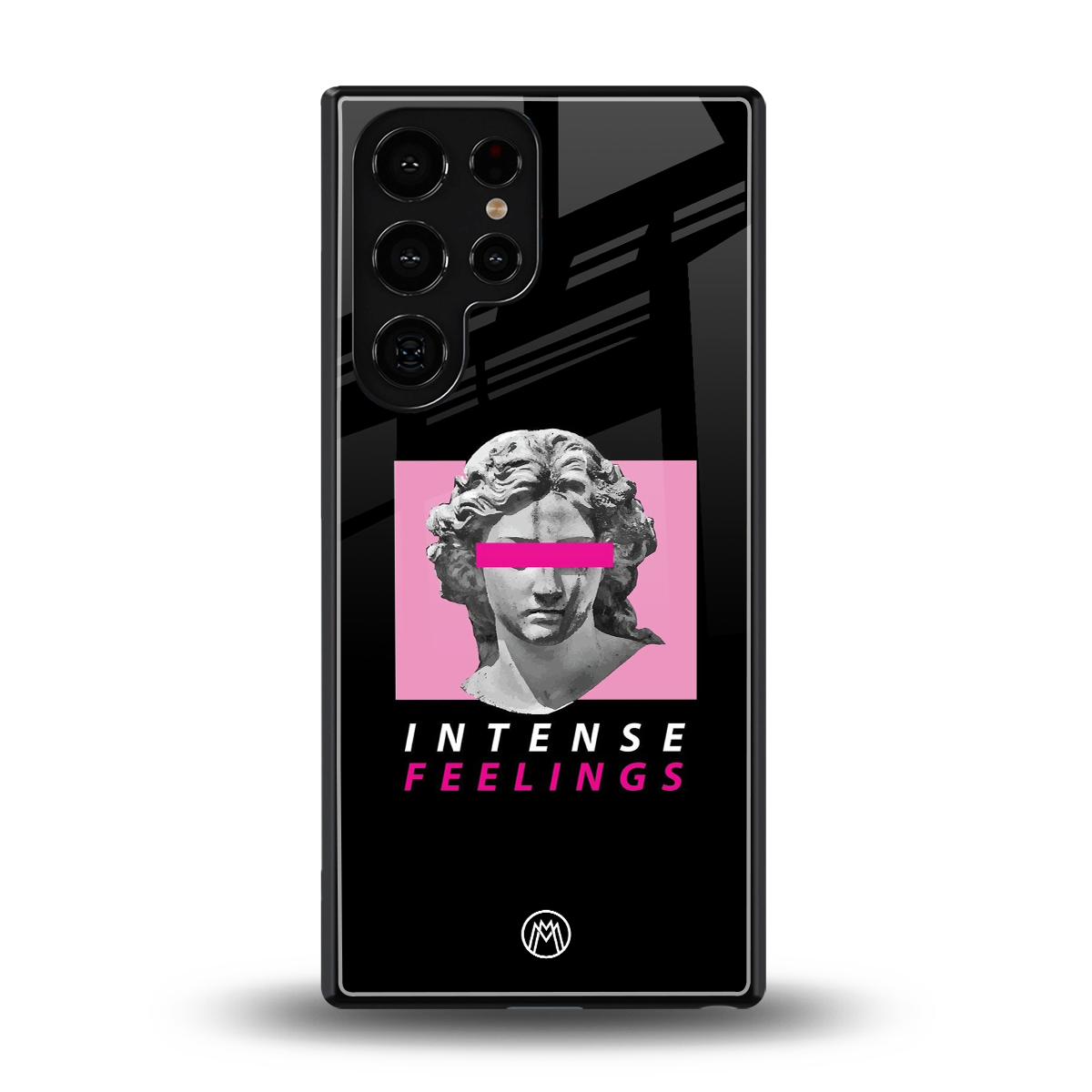 intense feelings back phone cover | glass case for samsung galaxy s25 ultra
