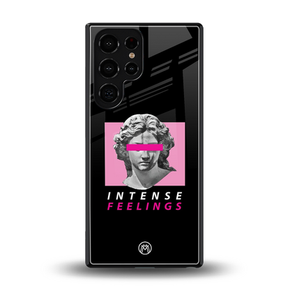 intense feelings back phone cover | glass case for samsung galaxy s25 ultra