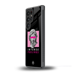 intense feelings back phone cover | glass case for samsung galaxy s25 ultra