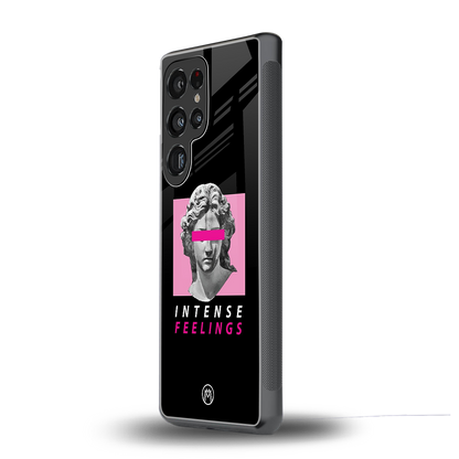 intense feelings back phone cover | glass case for samsung galaxy s25 ultra
