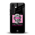intense feelings back phone cover | glass case for samsung galaxy s25