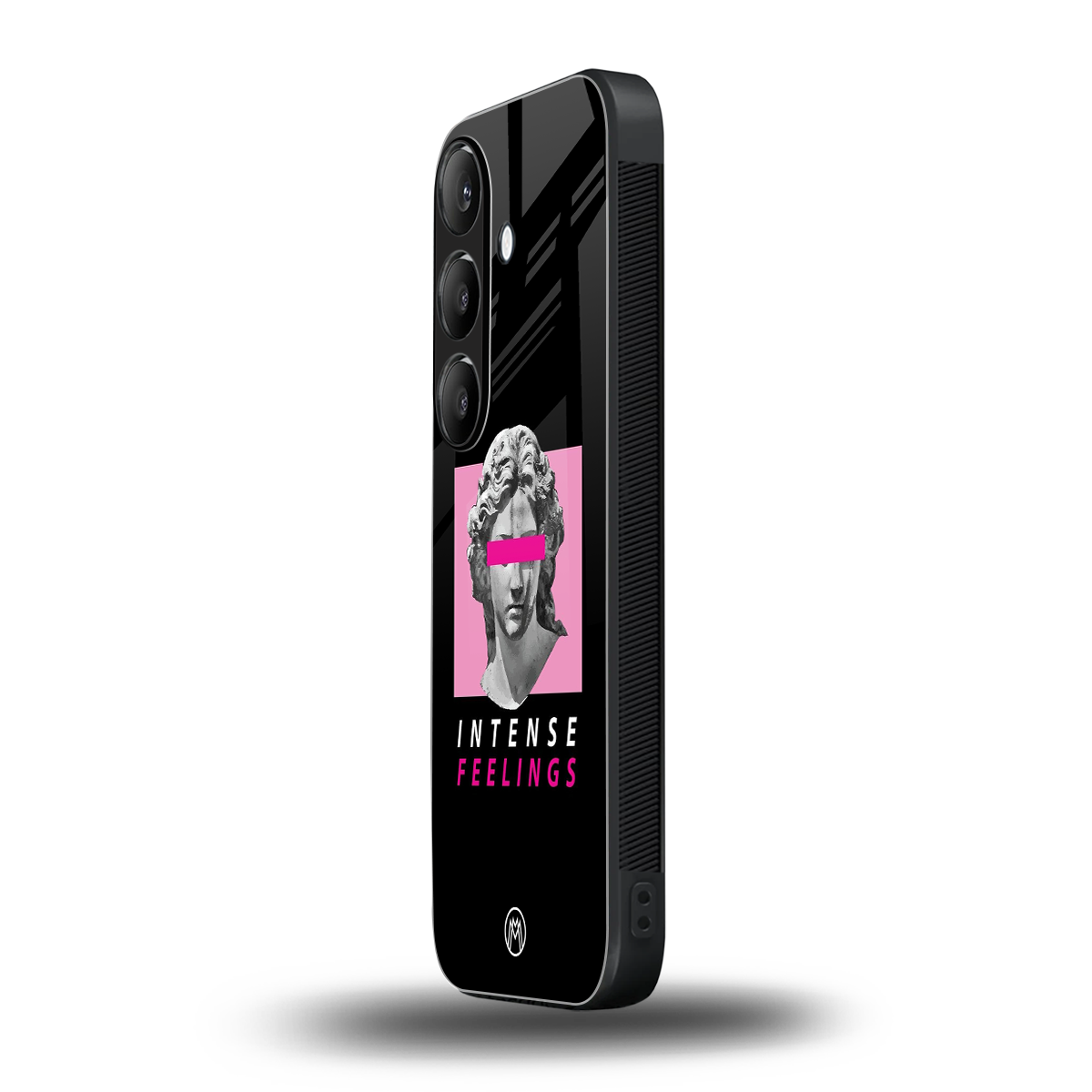 intense feelings back phone cover | glass case for samsung galaxy s24 fe