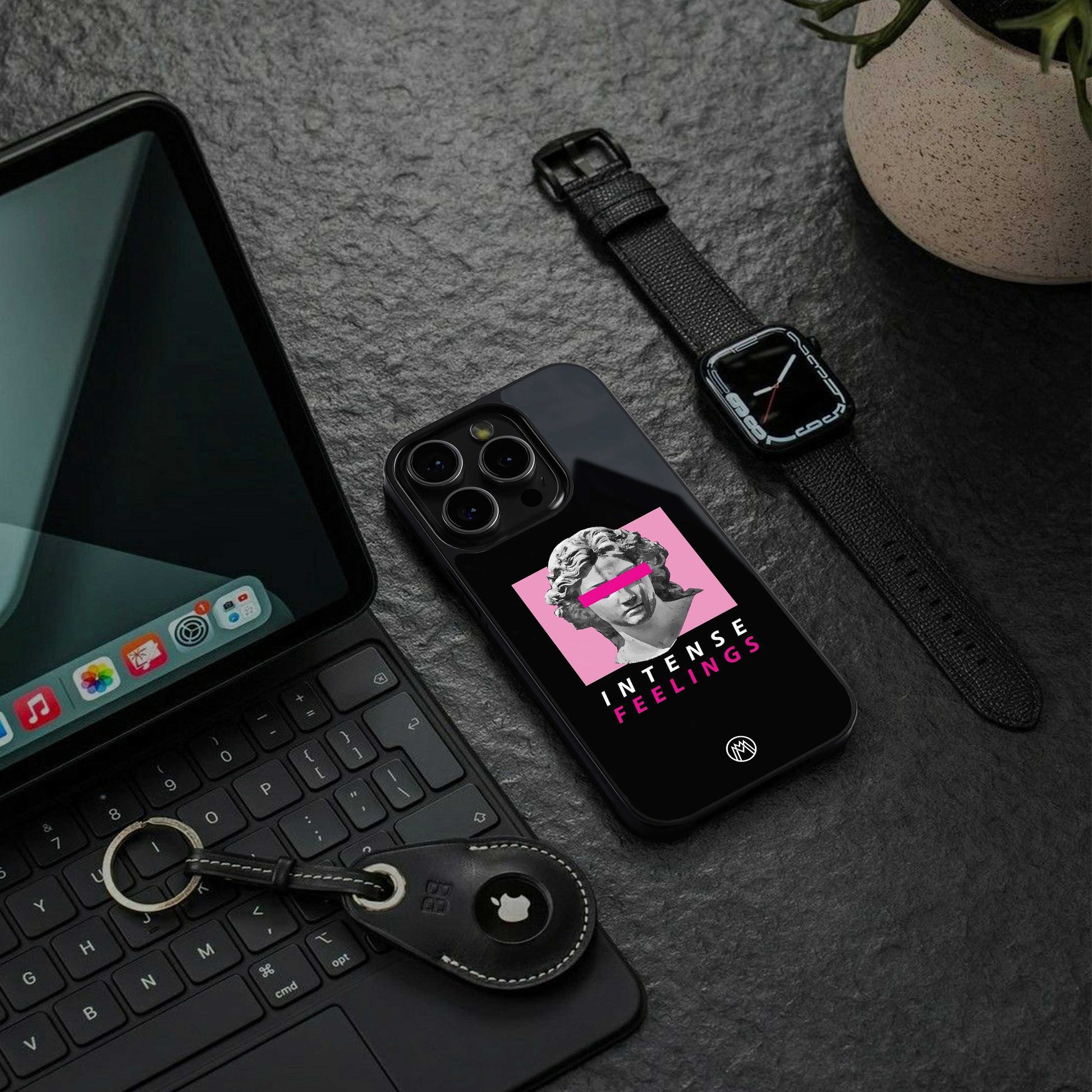 intense feelings back phone cover | glass case for nothing phone 2