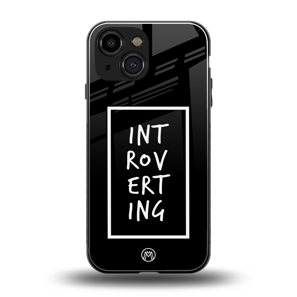 introverting back phone cover | glass case for iphone 13 mini