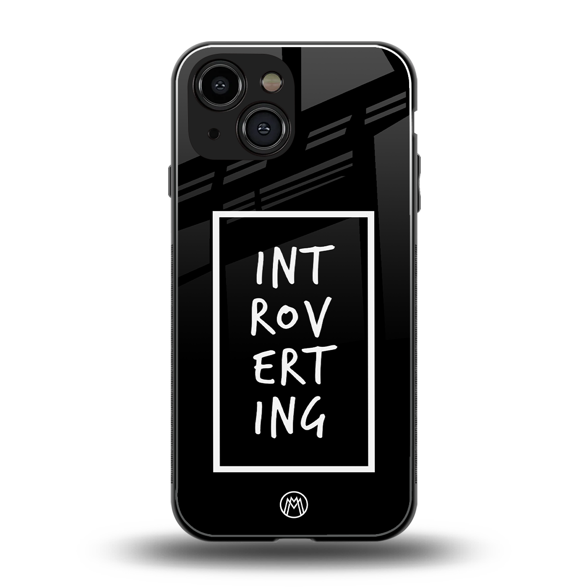 introverting back phone cover | glass case for iphone 13 mini