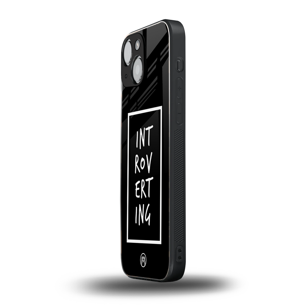 introverting back phone cover | glass case for iphone 13 mini