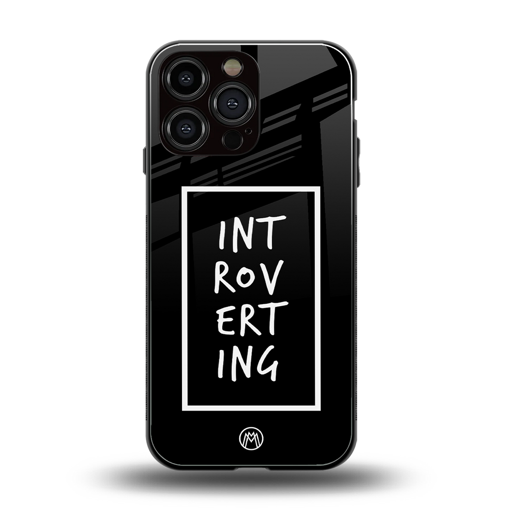 introverting back phone cover | glass case for iphone 13 pro max